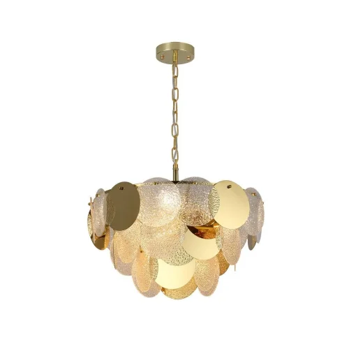 Люстра подвесная Dazzling 2741-7P Favourite прозрачная на 7 ламп, основание золотое в стиле современный  фото 2
