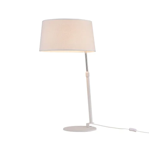 Настольная лампа Bergamo MOD613TL-01W Maytoni белая 1 лампа, основание белое металл в стиле современный  фото 2