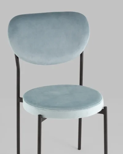 Стул обеденный Барбара, велюр серо-голубой NC УТ000039145 Stool Group, /, ножки//, размеры - *855***480*560 фото 3