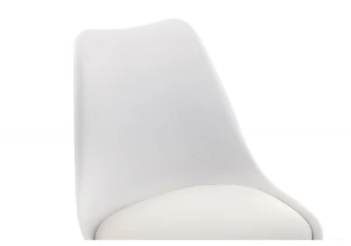 Стул Bonito белый 11326 Woodville, белый/искусственная кожа, ножки/массив бука/натуральный, размеры - ****480*540 фото 4