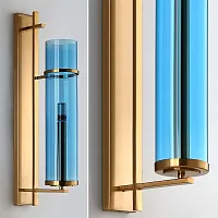 Бра Luminaria 105448-22 ImperiumLoft синий на 1 лампу, основание латунь в стиле современный Бра Luminaria 105448-22 ImperiumLoft синий на 1 лампу, основание латунь в стиле современный