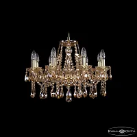 Люстра подвесная 1413/8/200 G M721 Bohemia Ivele Crystal без плафона на 8 ламп, основание золотое в стиле классический sp