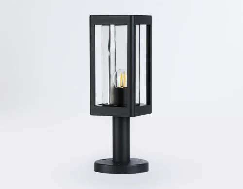 Парковый светильник ST2411 Ambrella light уличный IP54 чёрный 1 лампа, плафон прозрачный в стиле хай-тек современный E27 фото 4