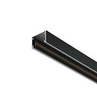 Шинопровод накладной 1м Magnetic track system Basity TRX172-111B Maytoni чёрный в стиле для светильников серии Magnetic track system Basity накладной шинопровод basity магнитная