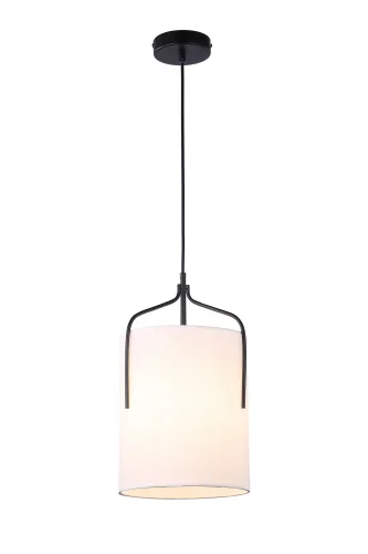 Светильник подвесной Inari V11849-1P Moderli белый на 1 лампу, основание чёрное в стиле арт-деко современный Светильник подвесной Inari V11849-1P Moderli белый на 1 лампу, основание чёрное в стиле арт-деко современный