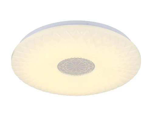 Люстра с пультом LED Bonassai OML-48807-80 Omnilux белая на 1 лампа, основание белое в стиле хай-тек с пультом