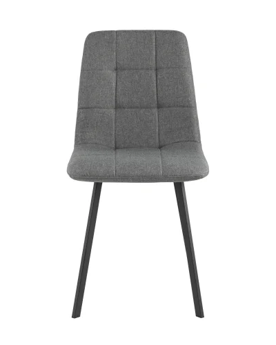 Стул Chilly, рогожка, темно-серый УТ000034736 Stool Group, серый/рогожка, ножки/металл/чёрный, размеры - ****460*560 фото 2