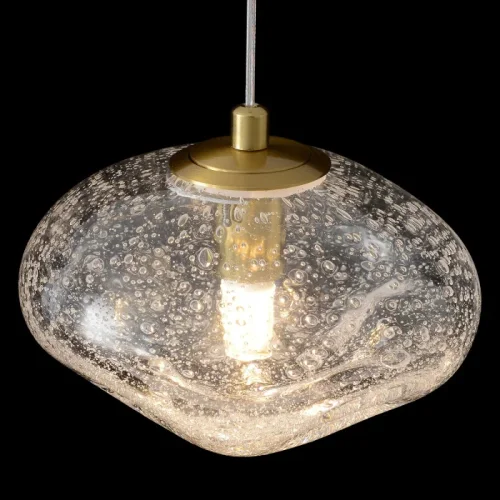 Светильник подвесной FORMLESS SP1 TRANSPARENT Crystal Lux прозрачный на 1 лампу, основание золотое в стиле современный выдувное фото 5 Светильник подвесной FORMLESS SP1 TRANSPARENT Crystal Lux прозрачный на 1 лампу, основание золотое в стиле современный выдувное фото 5