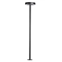 Парковый светильник ЛЕД Диск (Disc) 7189/6GLA Odeon Light уличный IP65 чёрный на 1 лампу, плафон чёрный в стиле хай-тек ЛЕД Парковый светильник ЛЕД Диск (Disc) 7189/6GLA Odeon Light уличный IP65 чёрный на 1 лампу, плафон чёрный в стиле хай-тек ЛЕД