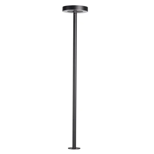 Парковый светильник ЛЕД Диск (Disc) 7189/6GLA Odeon Light уличный IP65 чёрный на 1 лампу, плафон чёрный в стиле хай-тек ЛЕД