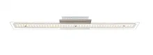 Светильник потолочный LED LIGURIA 67804-18D Globo прозрачный на 1 лампу, основание матовое никель в стиле хай-тек линейный