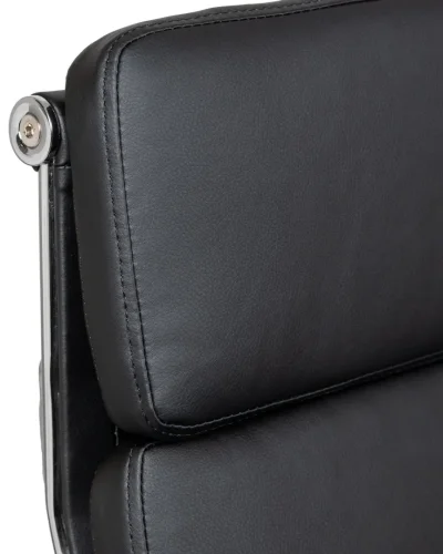 Офисное кресло для руководителей 103F-LMR ARNOLD, цвет чёрный Dobrin, чёрный/экокожа, ножки/металл/хром, размеры - 1130*1180***670*670 фото 12