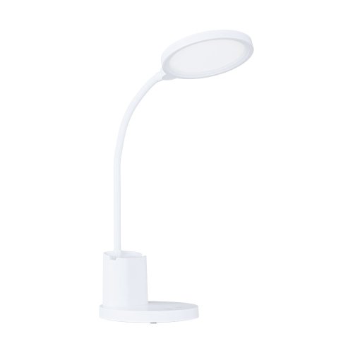 Настольная лампа офисная LED Brolini 900529 Eglo белая 1 лампа, основание белое полимер в стиле современный 
