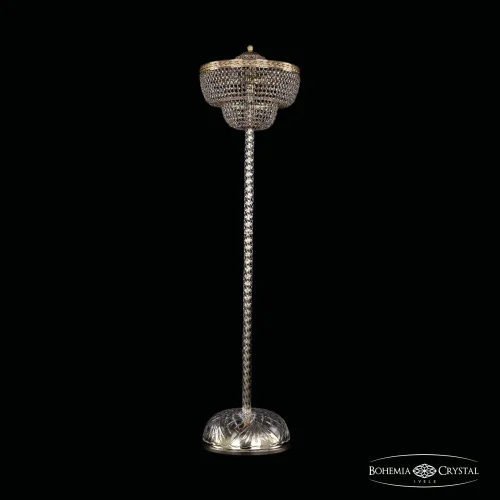 Торшер 19091T4/35IV-138 G Bohemia Ivele Crystal sp прозрачный 4 лампы, основание золотое в стиле классический

