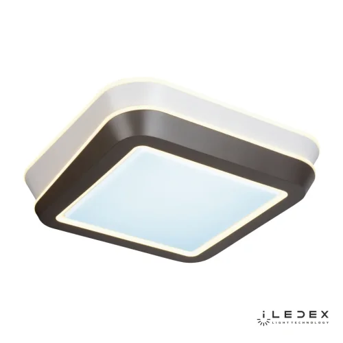 Люстра потолочная LED с пультом Summery B6312-139W/560*560 WH iLedex белая на 1 лампу, основание коричневое белое в стиле хай-тек современный с пультом квадраты фото 3