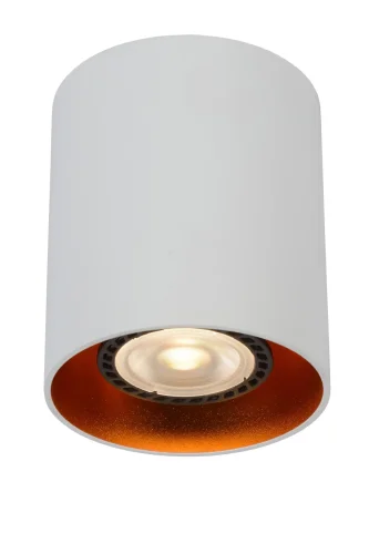 Светильник накладной Bodibis 22965/01/31 Lucide белый 1 лампа, основание белое в стиле современный круглый