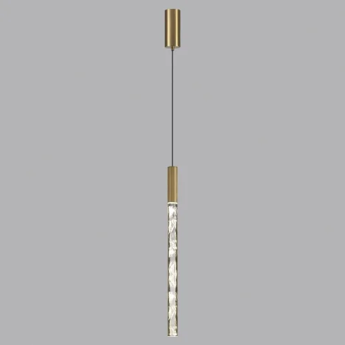 Светильник подвесной LED Aletta 6679/4L Odeon Light прозрачный 1 лампа, основание античное бронза в стиле современный трубочки фото 4
