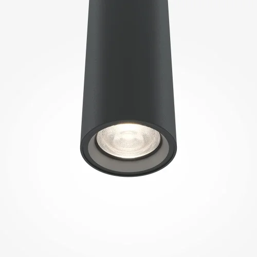 Светильник подвесной LED Pro Base MOD159PL-L6BK Maytoni чёрный 1 лампа, основание чёрное в стиле современный минимализм трубочки фото 2