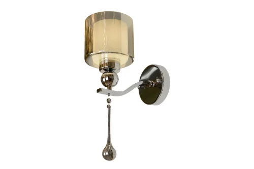 Бра Milano 70291-1B CR iLamp серый на 1 лампу, основание хром в стиле современный американский фото 3