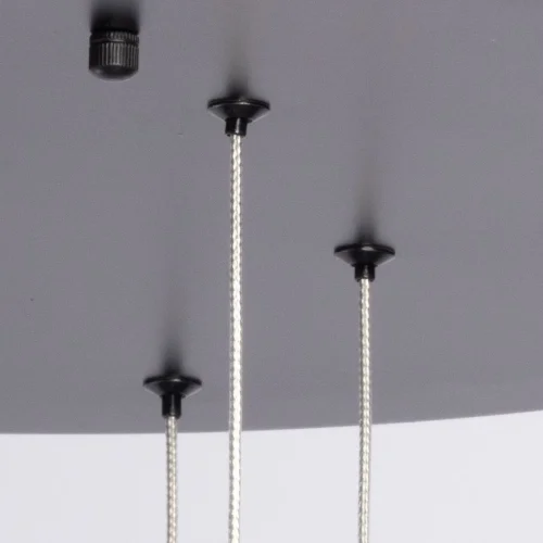 Светильник подвесной LED Ракурс 631018608 DeMarkt чёрный 1 лампа, основание чёрное в стиле хай-тек современный каскад трубочки фото 7