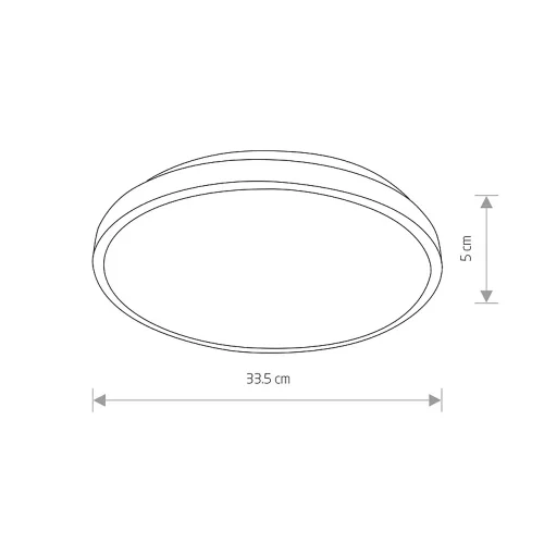 Светильник потолочный Agnes Round Pro 10971-NW Nowodvorski белый на 1 лампу, основание чёрное в стиле современный фото 6