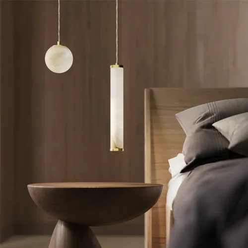 Светильник подвесной LED Yora MOD464PL-L5BSK Maytoni белый на 1 лампу, основание латунь в стиле современный шар фото 2 Светильник подвесной LED Yora MOD464PL-L5BSK Maytoni белый на 1 лампу, основание латунь в стиле современный шар фото 2