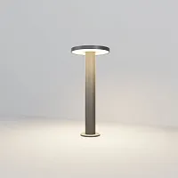 Парковый светильник LED Wald O420FL-L12GF Maytoni уличный IP65 серый чёрный на 1 лампу, плафон серый чёрный в стиле хай-тек современный LED