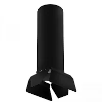 Светильник накладной Rullo R6497487 Lightstar чёрный 1 лампа, основание чёрное в стиле хай-тек круглый