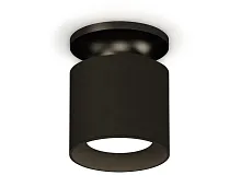 Светильник накладной XS7402063 Ambrella light чёрный 1 лампа, основание чёрное в стиле модерн хай-тек круглый