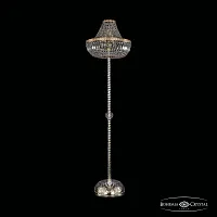 Торшер 19041T3/H/45IV-172 G Bohemia Ivele Crystal sp прозрачный 8 ламп, основание золотое в стиле классический
