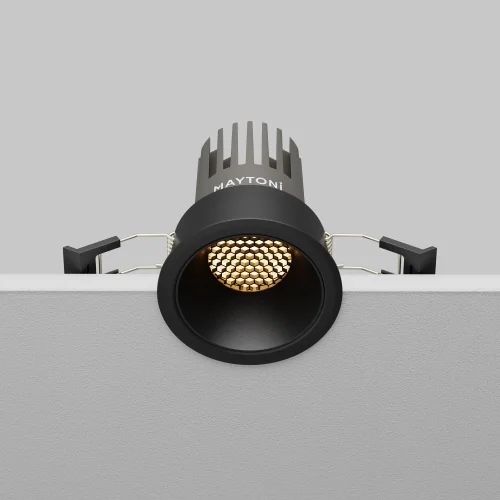 Светильник точечный LED Dip DL115-10W-3K-B Maytoni чёрный на 1 лампу, основание чёрное в стиле современный хай-тек круглый фото 10