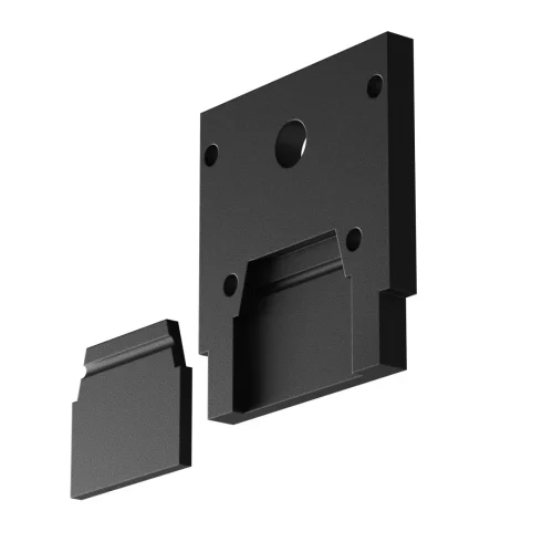 Торцевая заглушка для шинопровода ClipLine Exility, черная, 1шт. TRA034EC-SCCL-42B Maytoni чёрный в стиле хай-тек современный для светильников серии Magnetic track system Exility exility тонкая магнитная