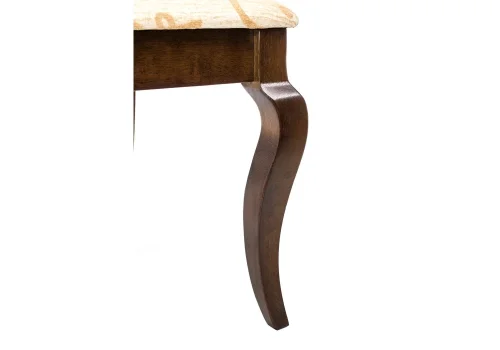 Деревянный стул Demer cappuccino A2 1838 Woodville, бежевый/ткань, ножки/дерево/коричневый капучино, размеры - ****510*600 фото 9