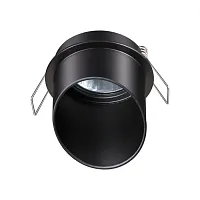 Светильник точечный Butt 370939 Novotech чёрный 1 лампа, основание чёрное в стиле современный хай-тек 