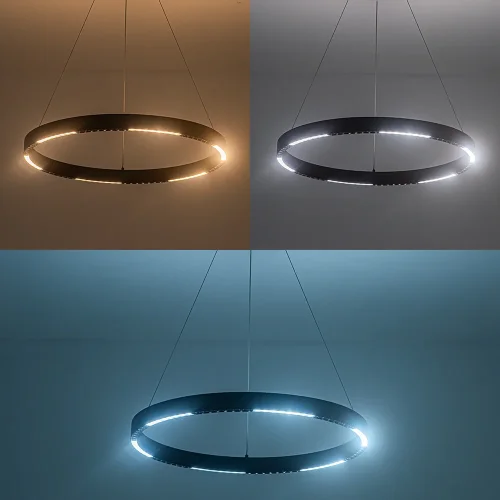Светильник подвесной LED Lao A2189LM-1BK Arte Lamp чёрный 1 лампа, основание чёрное в стиле хай-тек модерн кольца фото 3