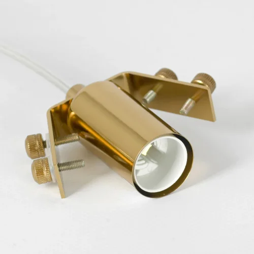 Светильник подвесной Hesperia LSP-8834 Lussole белый 1 лампа, основание золотое в стиле современный флористика  фото 4