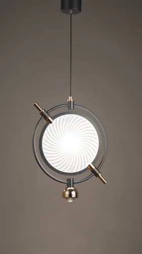 Светильник подвесной LED Laura WE430.03.026 Wertmark прозрачный 1 лампа, основание серое в стиле хай-тек современный  фото 4