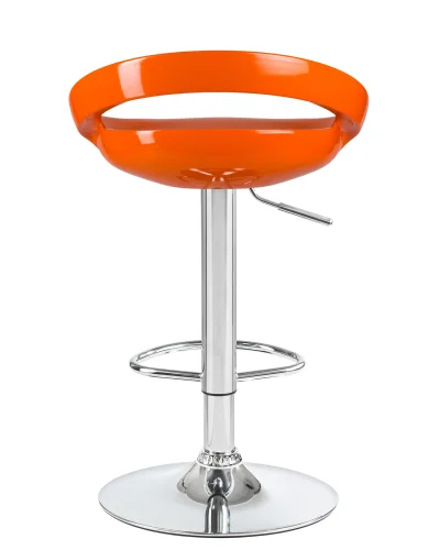 Стул барный набор 2 шт. SET-2 1010-LM DISCO, цвет сиденья оранжевый, цвет основания хром Dobrin, /полимер, ножки/металл/хром, размеры - 790*1000***470*440 фото 6