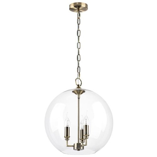 Светильник подвесной Sferico 729131 Lightstar прозрачный 3 лампы, основание латунь в стиле арт-деко 