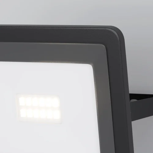 Прожектор LED с датчиком движения Flood FL001-L10B4KSR Maytoni уличный IP чёрный на 1 лампу, плафон прозрачный в стиле современный хай-тек LED фото 3