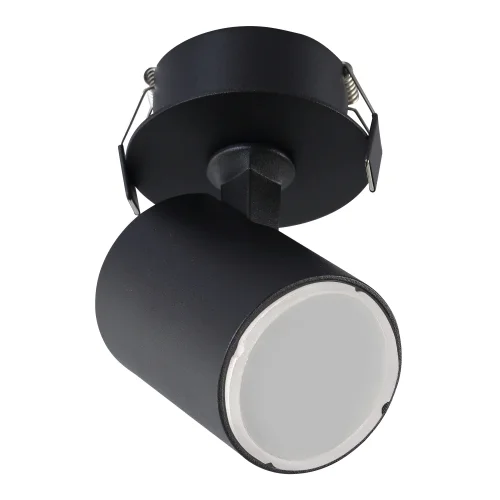 Светильник точечный CLT 017C BL Crystal Lux чёрный 1 лампа, основание чёрное в стиле современный 