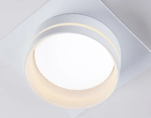 Светильник точечный TN5221 Ambrella light белый 1 лампа, основание белое в стиле современный хай-тек квадратный фото 5