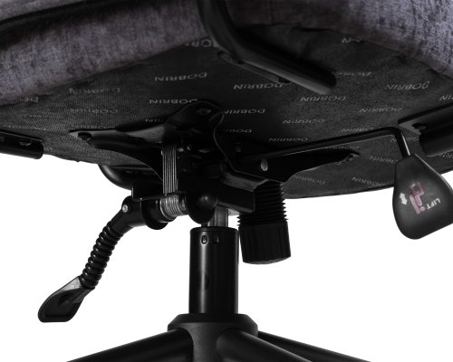 Офисное кресло для руководителей DOBRIN LOKI (антрацит (VRH230-01)) цвет сиденья антрацит (VRH230-01), цвет основания черный Dobrin, антрацит/текстиль, ножки/металл/, размеры - 1175*1260**** фото 9