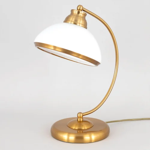 Настольная лампа CL401813 Citilux белая на 1 лампу, основание бронзовое жёлтое металл в стиле современный фото 5