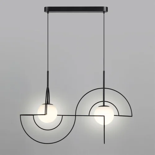 Светильник подвесной ЛЕД Futurum 7196/10L Odeon Light белый на 1 лампу, основание чёрное в стиле хай-тек линейный фото 2 Светильник подвесной ЛЕД Futurum 7196/10L Odeon Light белый на 1 лампу, основание чёрное в стиле хай-тек линейный фото 2