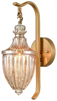 Бра 376-501-01 Velante янтарный 1 лампа, основание бронзовое в стиле кантри классический 
