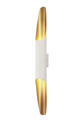 Бра CLT 332W2-V2 WH-GO Crystal Lux золотой белый на 2 лампы, основание белое в стиле современный фото 3
