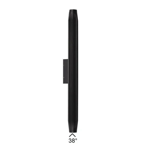 Настенный светильник LED уличный Jug 7141/12WL Odeon Light уличный IP65 чёрный на 1 лампу, плафон чёрный в стиле современный хай-тек LED