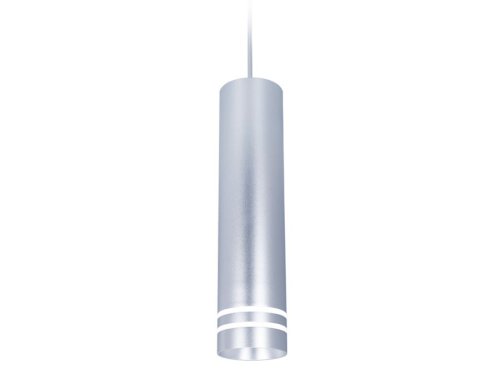 Светильник подвесной LED TN251 Ambrella light серебряный 1 лампа, основание серебряное в стиле современный трубочки