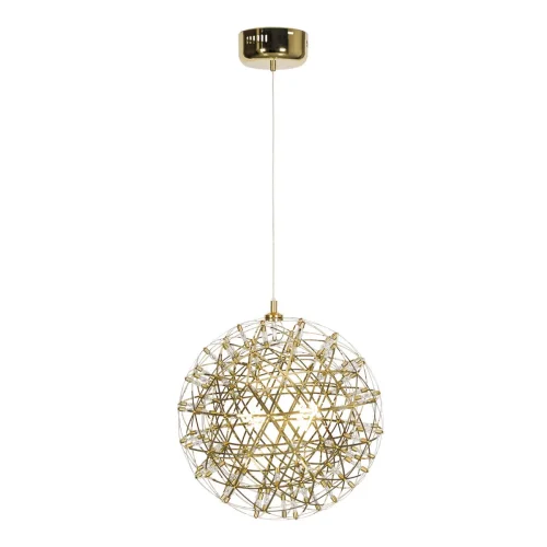 Светильник подвесной LED Raimond 9027-43 Gold LOFT IT золотой 92 лампы, основание золотое в стиле арт-деко шар
